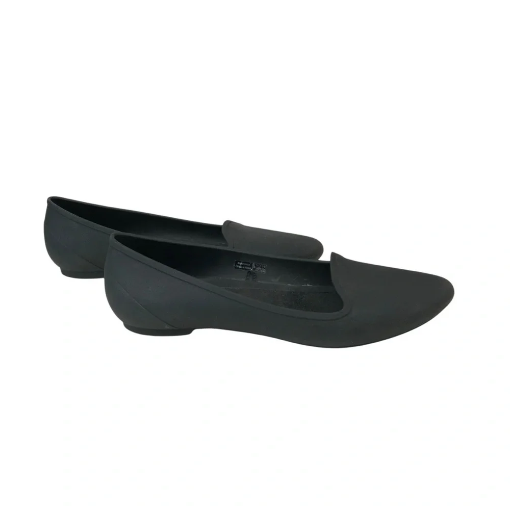 CROCS Brooklyn Flat women’s Size 8 Shoes Black Pointed Toe Slip On Comfort Flats - Picture 6 of 6